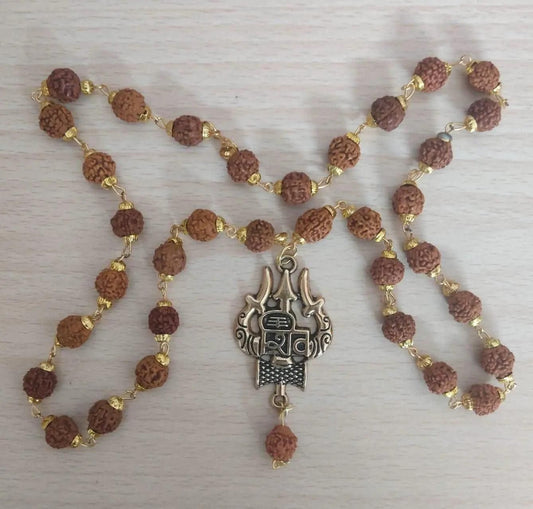 BD Latest Rudraksha Gold Plated Chain – Bold Devotion, Timeless Style