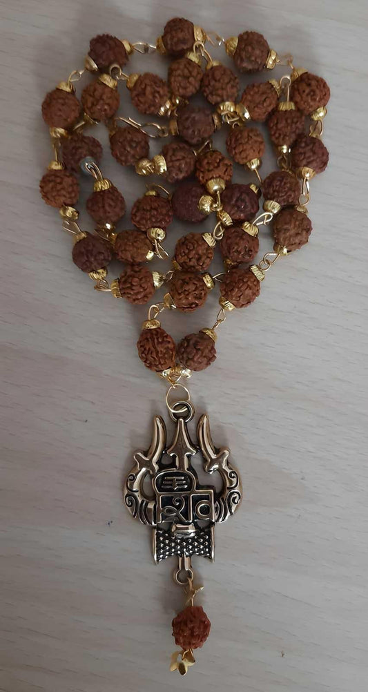 BD Latest Rudraksha Gold Plated Chain – Bold Devotion, Timeless Style