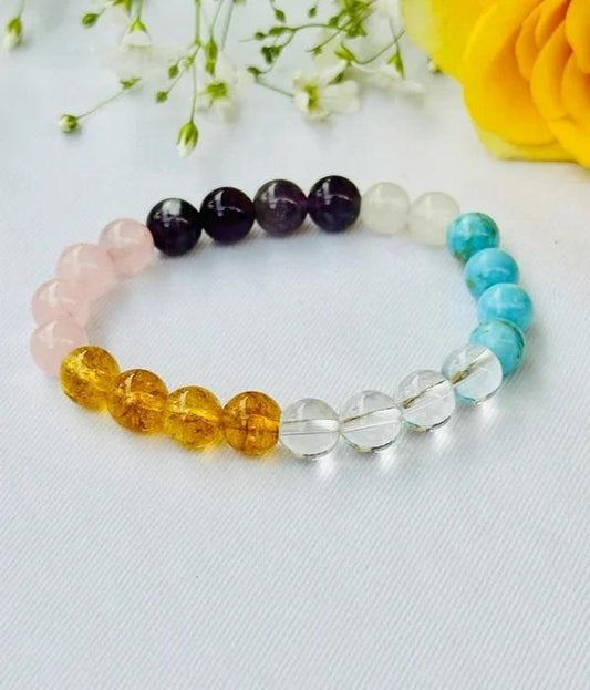 Education Crystal Beads Bracelet – Focus, Wisdom &amp; Inner Calm