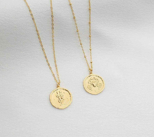 Gold Plated Zodiac Sign Necklace – Wear Your Stars in Style